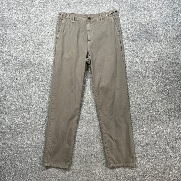 John Elliott Pants Womens 2 Washed Cotton Wide Leg Barrel Chino Adjustable Waist - Picture 2 of 16